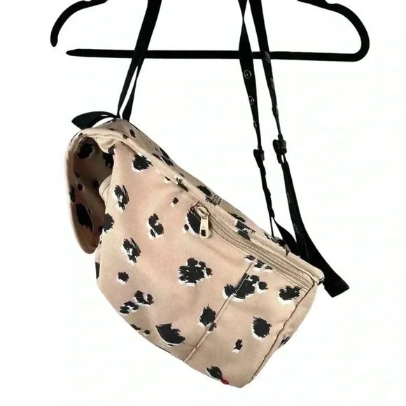 STATE Pink and Black Leopard Print Canvas Backpack - Picture 6 of 8